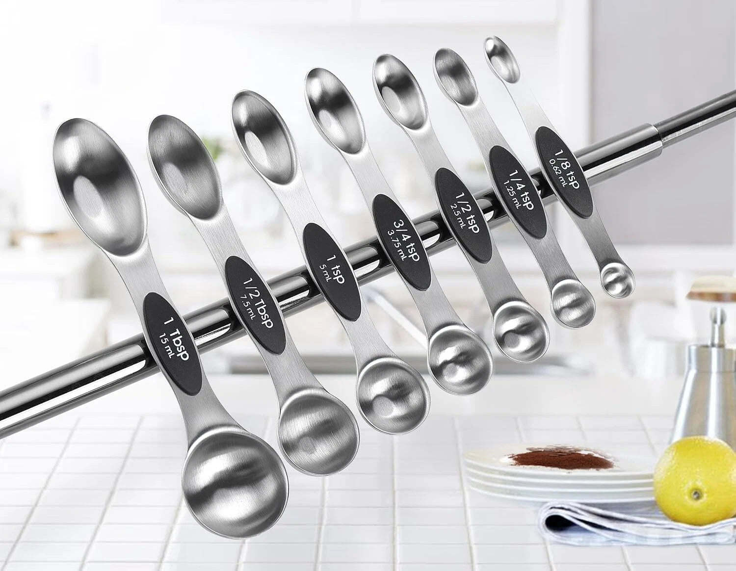 Magnetic Measuring Cups & Spoons Set (Patent Pending), Strong N45 Magnets 07FC0E-D4 - KOEEK