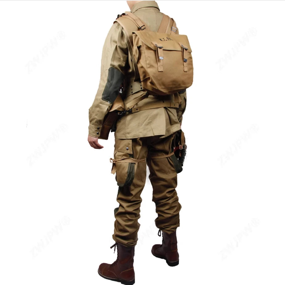 USMC WWII Army M42 Paratrooper Uniform Jacket Pants Set Normandy Landing D-day 07FC0E-D4 - KOEEK