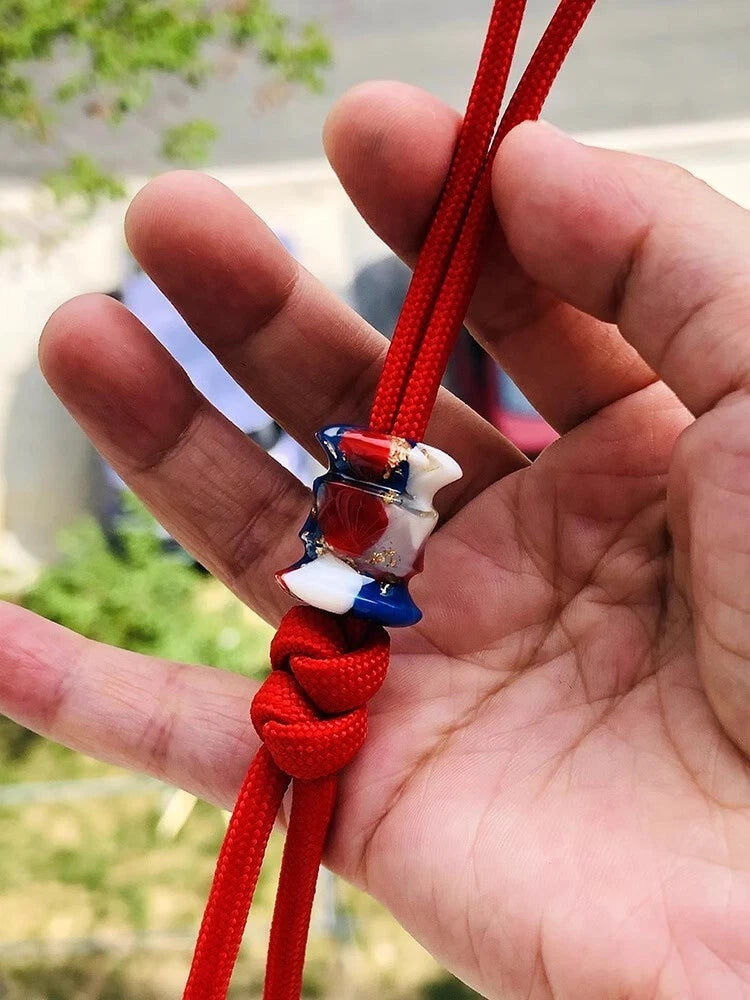 EDC Resin Lanyard Paracord Knife Beads Pendant ecklace DIY Cord Pendants Beads 07FC0E-D4 - KOEEK