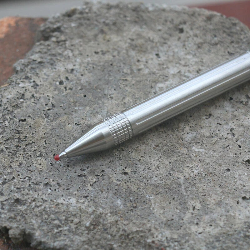 Stainless Steel Pocket Ball Pen Ballpoint Pen Office Signature Pen Outdoor EDC 07FC0E-D4 - KOEEK