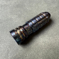 Titanium EDC Outdoor Portable Keychain Mini Flashlight - colorful 07FC0E-D4 - KOEEK