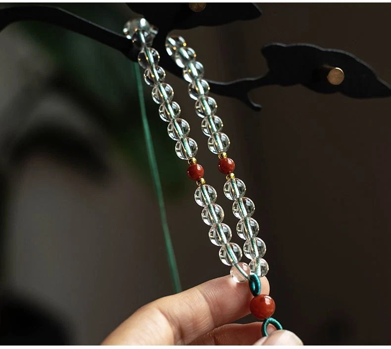 Natural Crystal Safe Travel Coin Car Hanging Pendant Amulet Good Luck Decoration 07FC0E-D4 - KOEEK