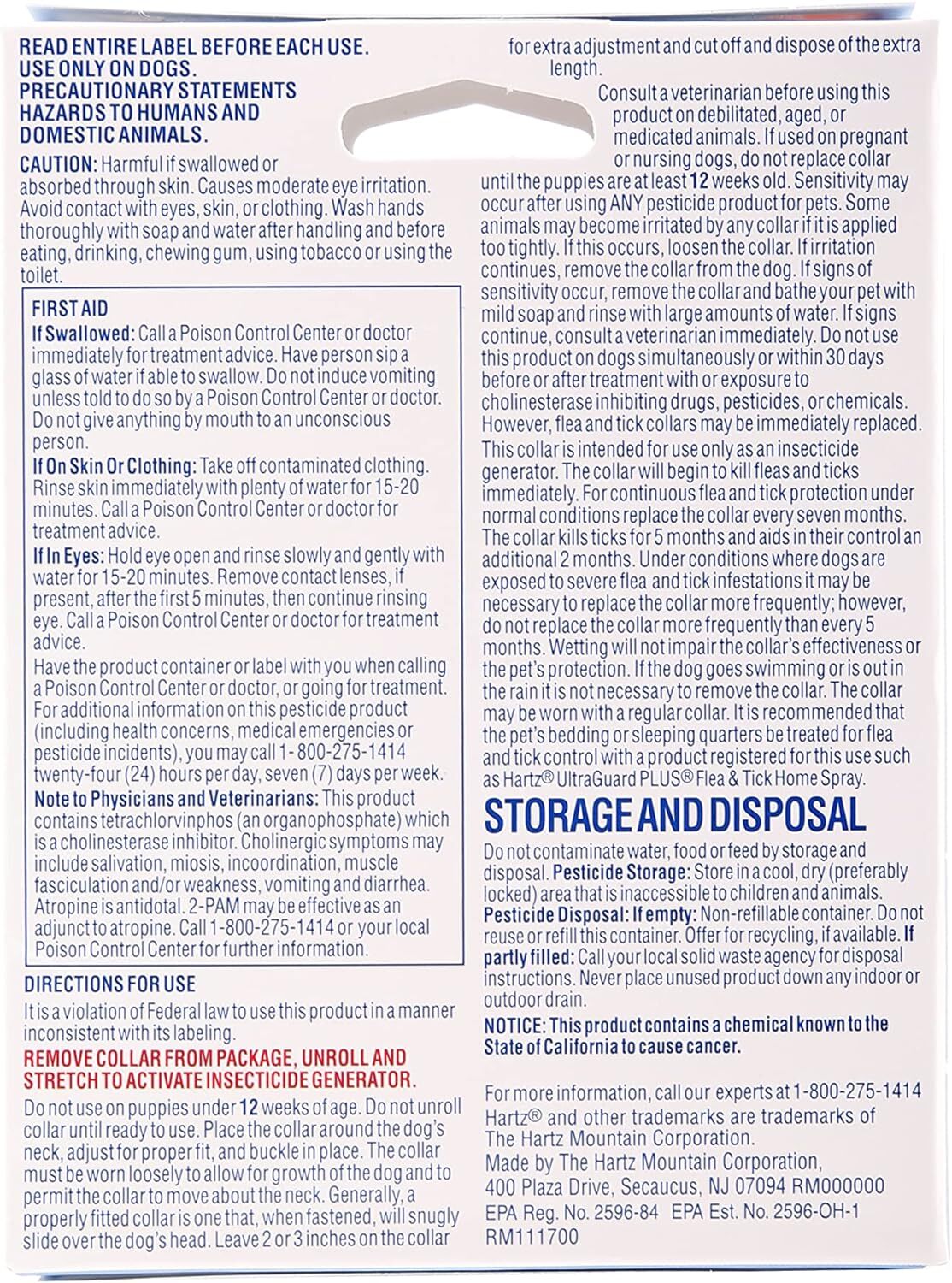 new Hartz UltraGuard Flea & Tick Collar for Dogs and 26 Inch (Pack of 1), White HARTZ - KOEEK