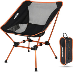 Ultralight Folding Camping Chair, Heavy Duty Portable Compact, (Orange) 07FC0E-D4 - KOEEK