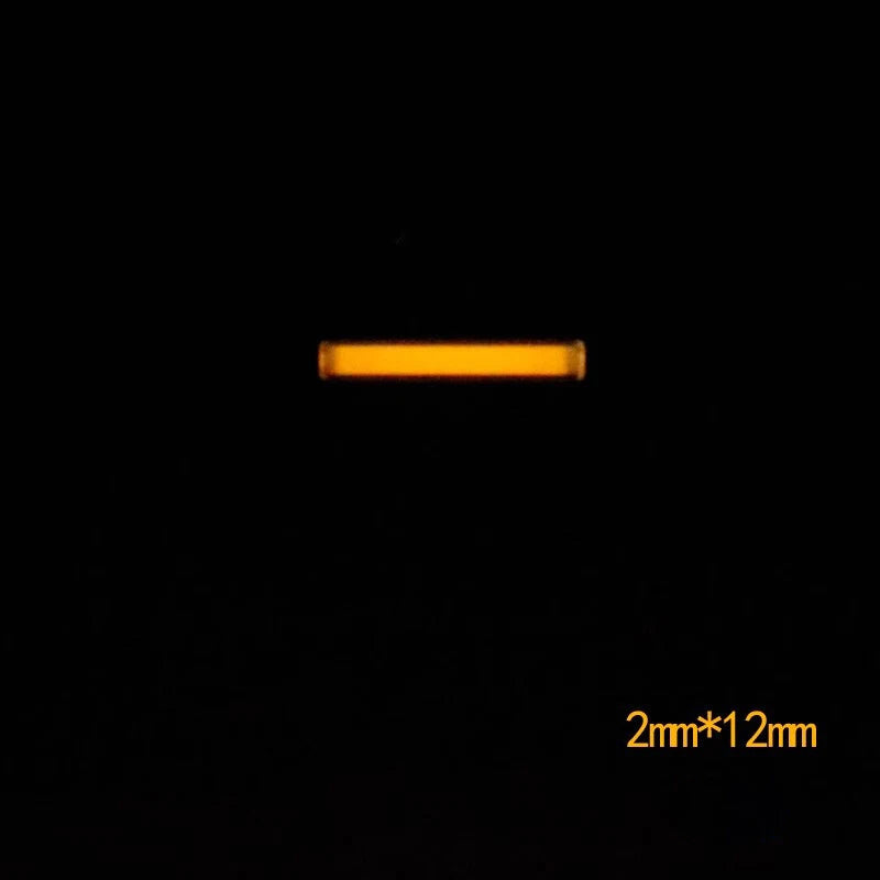 1pcs 2x12mm Tube Night Luminous Tube Signal Light Tube 25 Years Life EDC Toy 07FC0E-D4 - KOEEK