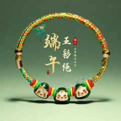 Dragon Boat Festival Five Color Woven Bracelet Handmade Zongzi Gift Women 07FC0E-D4 - KOEEK