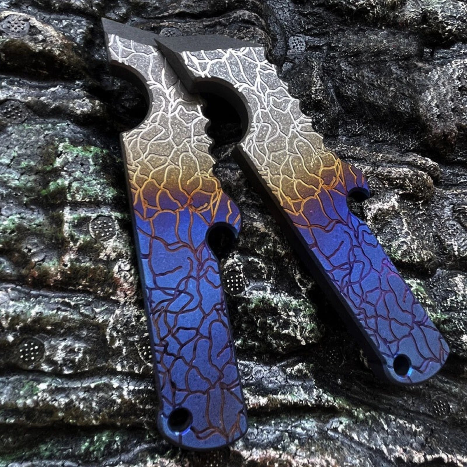 Hot Titanium Alloy Keychain Pry Bar Pendant Tool Crowbar Opener Outdoor Multi 07FC0E-D4 - KOEEK