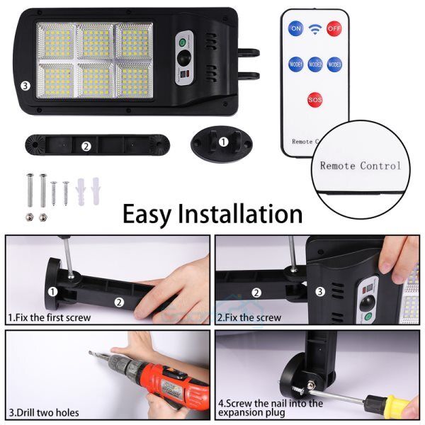 ny 900000LM Lamparas Luz Led Solares Luces Para Exterior Patio Sensor De Movimiento