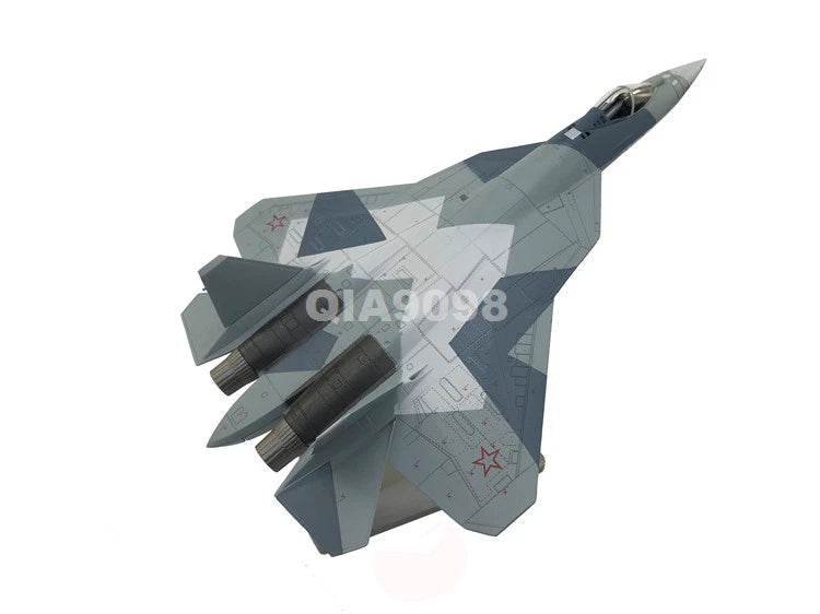 1/72 Scale Russian Sukhoi Su-57 Stealth Fighter Aircraft Diecast Metal Model 07FC0E-D4 - KOEEK