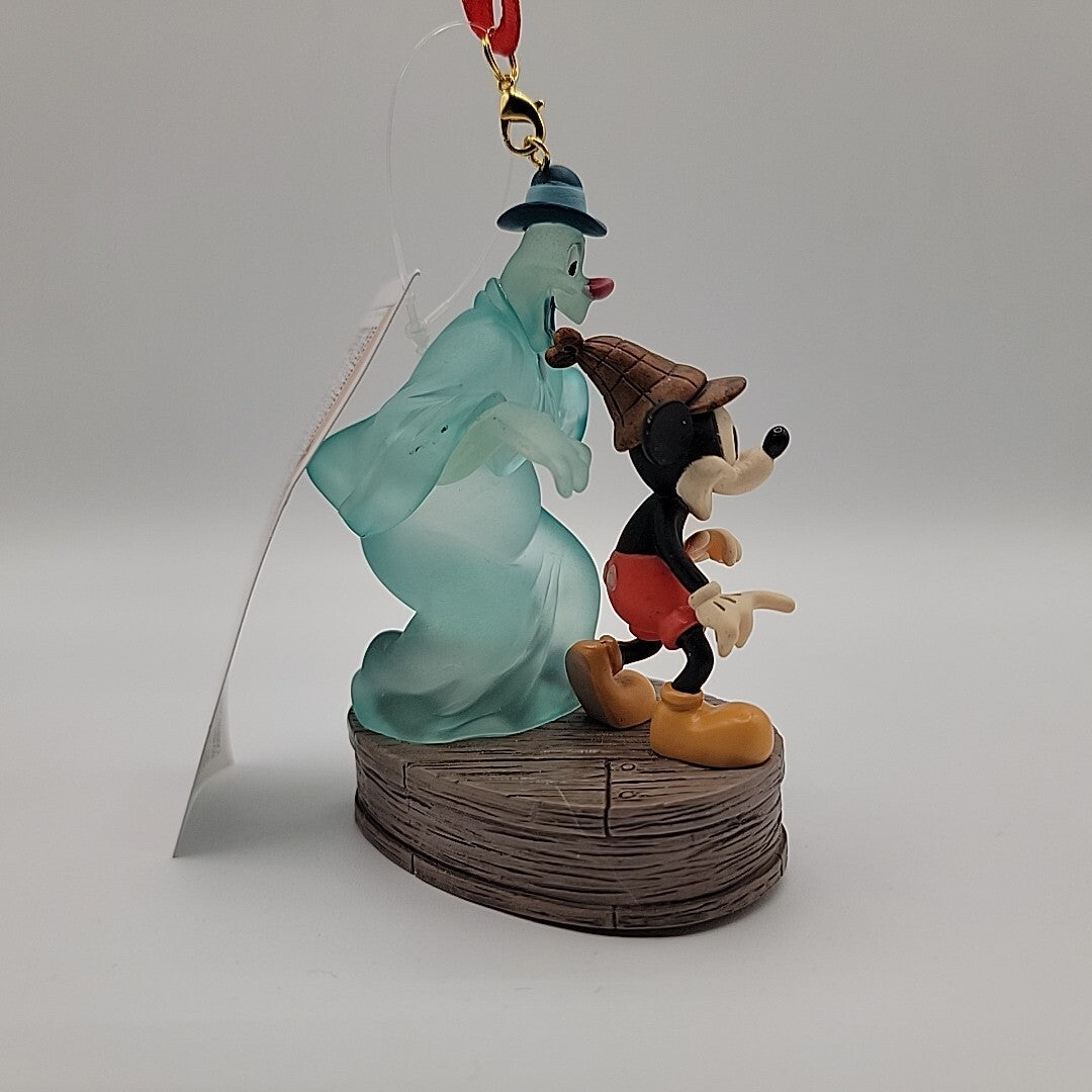 BNWT Disney Lonesome Ghosts - Mickey Mouse and Ghost Halloween Light-Up Ornament DISNEY - KOEEK