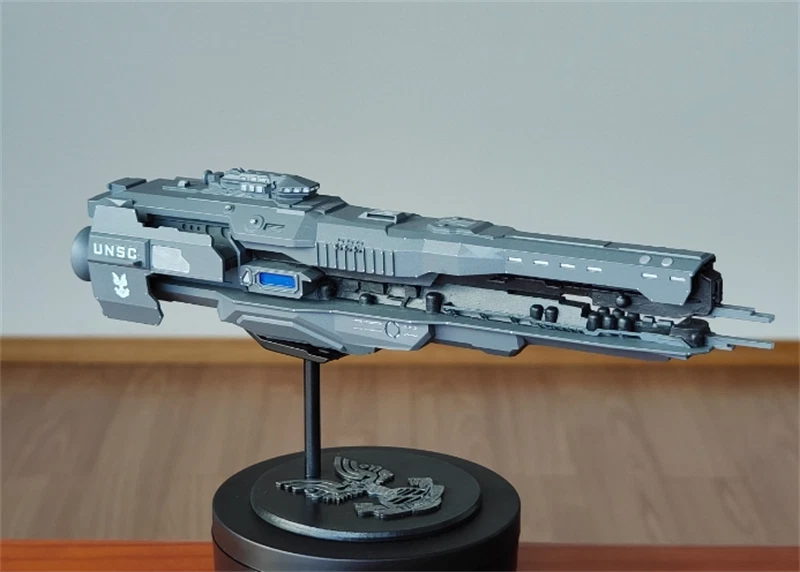 Halo 4 UNSC Resin sci-fi Spaceship Model Resin Spacecraft Handmade Figure Toy 07FC0E-D4 - KOEEK