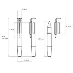 Polyetherimide ULTEM Titanium Alloy Rollerball Pen Ballpoint Gel Pen EDC gift 07FC0E-D4 - KOEEK