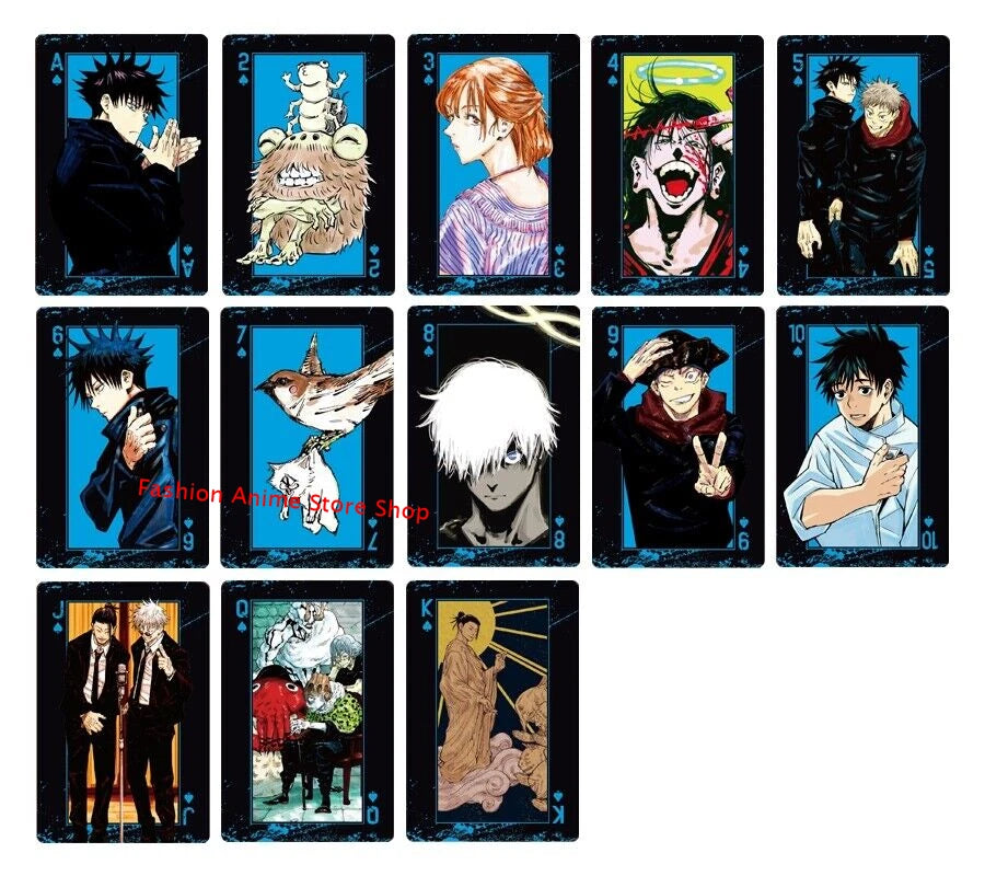 Jujutsu Kaisen Game Playing Cards Cosplay Poker Cards Table Game Cards Gift 07FC0E-D4 - KOEEK