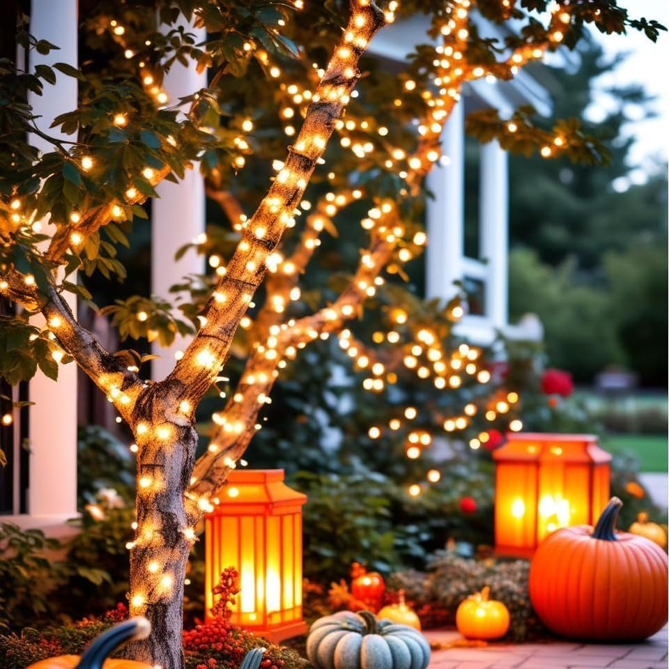 Smart Color Changing Halloween Lights, 66 FT 200 LED RGB Christmas String Lights 07FC0E-D4 - KOEEK