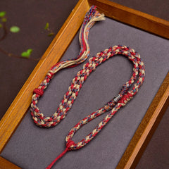 Tibetan Style Handmade Braided Cotton Cord Necklace For Pendant Thangka Amulet 07FC0E-D4 - KOEEK