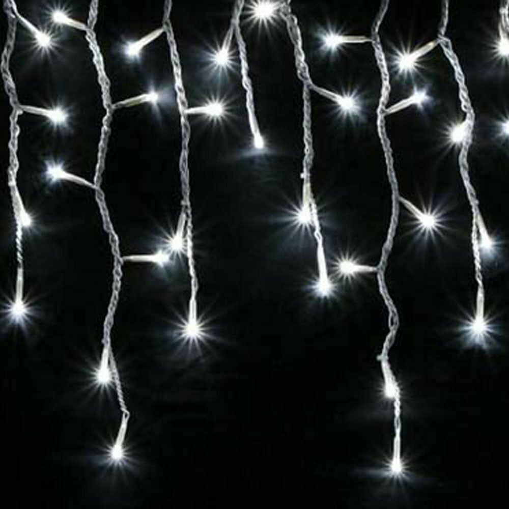 6M/10M 120/300/400/800 LED Icicle Christmas Fairy Lights (Warm/Cool/Blue/B&W) 07FC0E-D4 - KOEEK