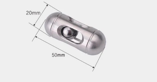 Stainless Steel Metal Decompression Toy EDC Carry Boring Toys Play Tool 07FC0E-D4 - KOEEK