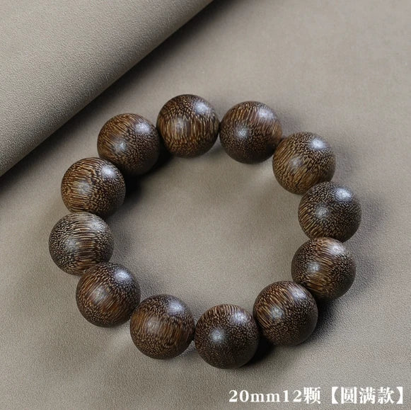 Vietnam Kyara Agarwood Bracelet 2.0mm Sinking Grade Unisex Mala Beads 07FC0E-D4 - KOEEK