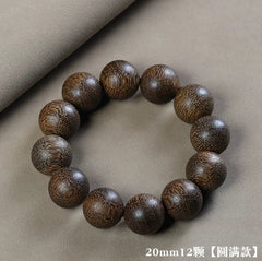 Vietnam Kyara Agarwood Bracelet 2.0mm Sinking Grade Unisex Mala Beads 07FC0E-D4 - KOEEK