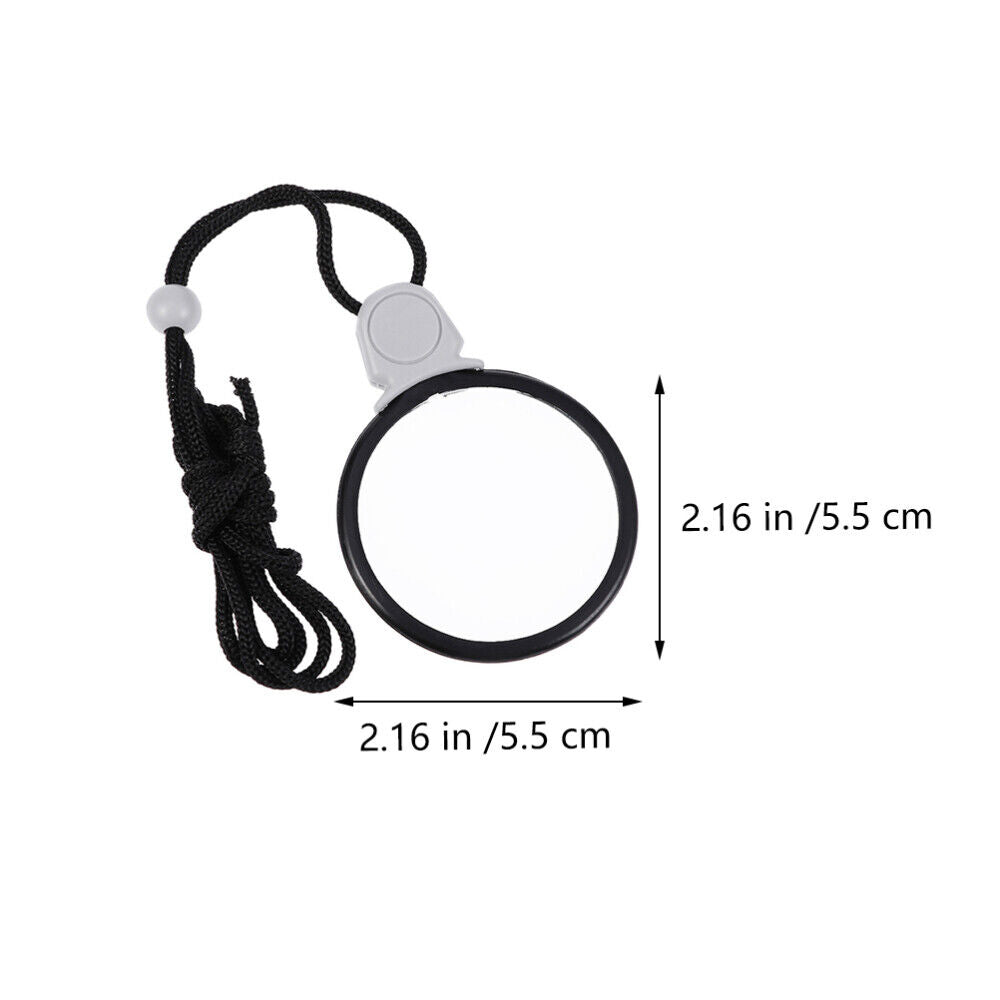 new 2Pcs Handheld 10x Magnifier Necklace Magnifiers Magnifying Monocle Necklace koeek - KOEEK