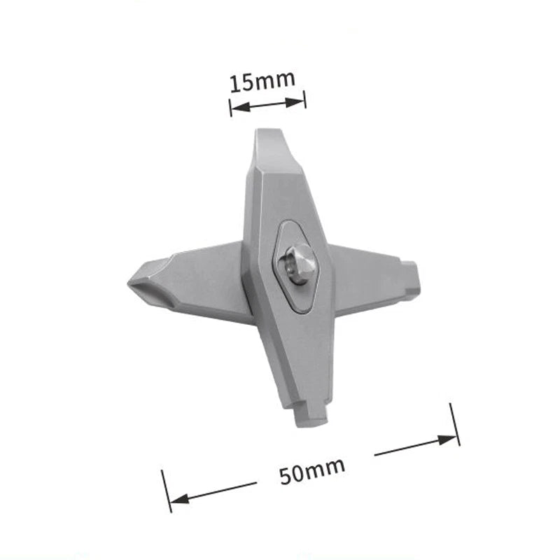 Mini Titanium Alloy Rotate Multi Tools Pry Bar Crowbar Portable EDC Keychain 07FC0E-D4 - KOEEK