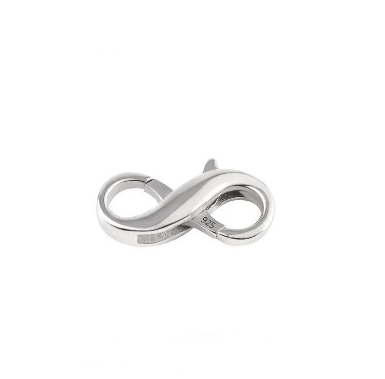 1pcs of 925 Sterling Silver Interchangeable Double Lobster Clasps for Necklace 07FC0E-D4 - KOEEK