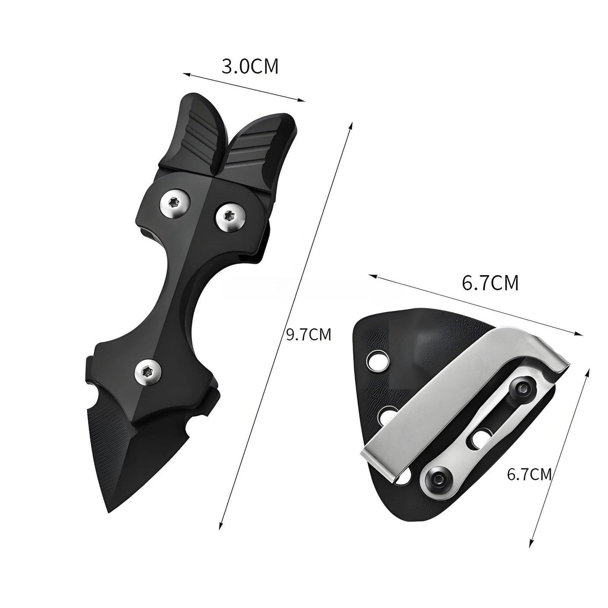 Titanium Alloy Multi-tool Toys EDC Pry Bar With Sheath Outdoor Camping Gear Gift 07FC0E-D4 - KOEEK