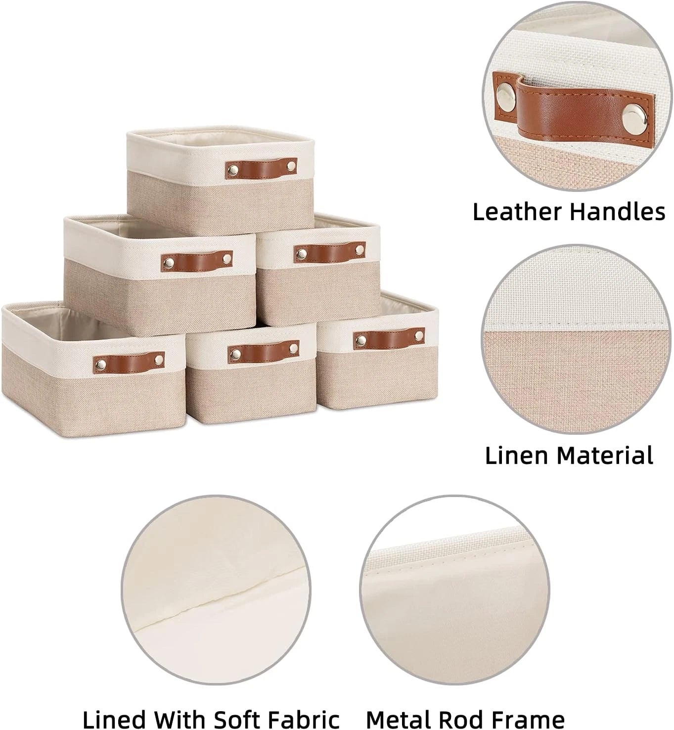 Small fabric storage basket dimensions: 11.8 inches x 7.8 inches x 5.1 inches) 07FC0E-D4 - KOEEK