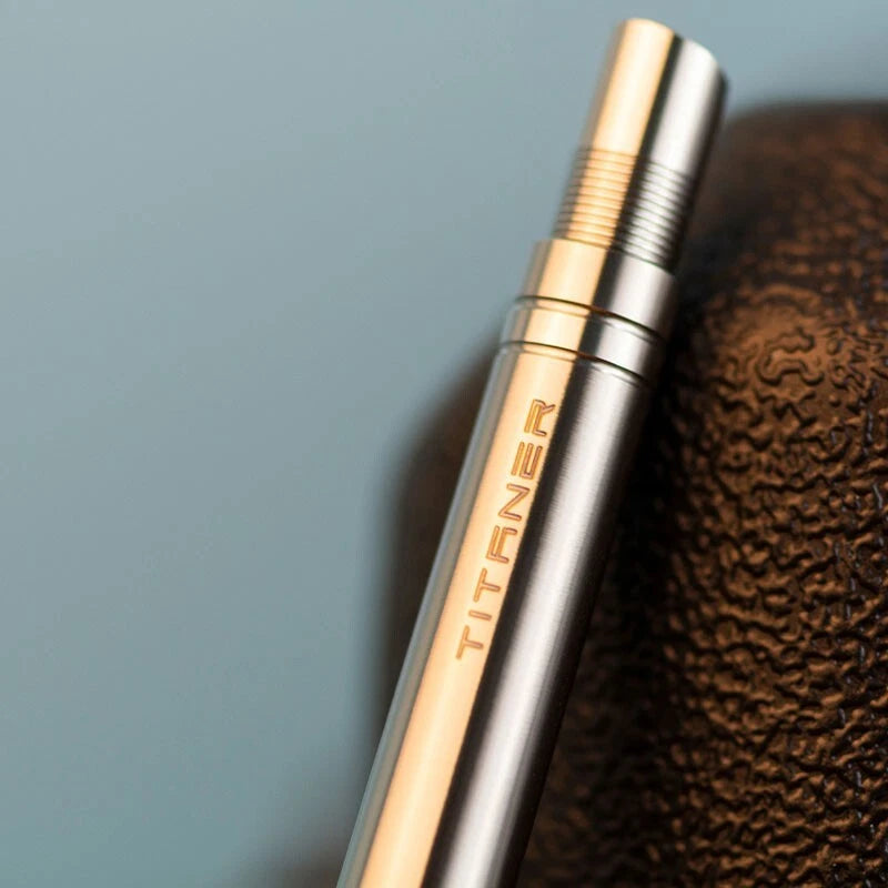 EDC Titanium Alloy Rotate Creative Ball Pen Office Signature Pen Outdoor Pocket 07FC0E-D4 - KOEEK