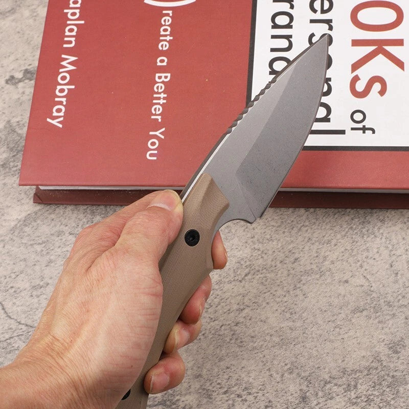 DC53 Steel Fixed Blade G10 Handle Full Tang Tactics Camping Hunting knife F2 07FC0E-D4 - KOEEK