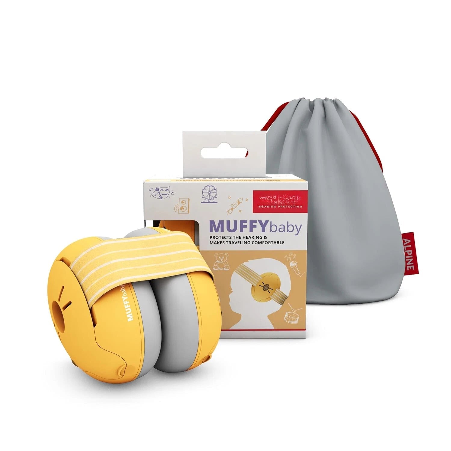 Baby ear muffs for infants up to 36 months - CE and ANSI approved 07FC0E-D4 - KOEEK