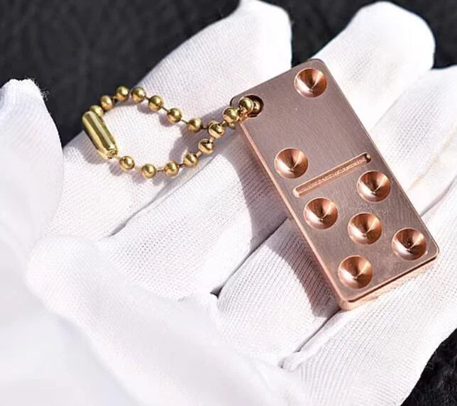 Brass/Copper Small Pendant EDC Portable Creative Chain Pendant Ornamen Adult Toy 07FC0E-D4 - KOEEK