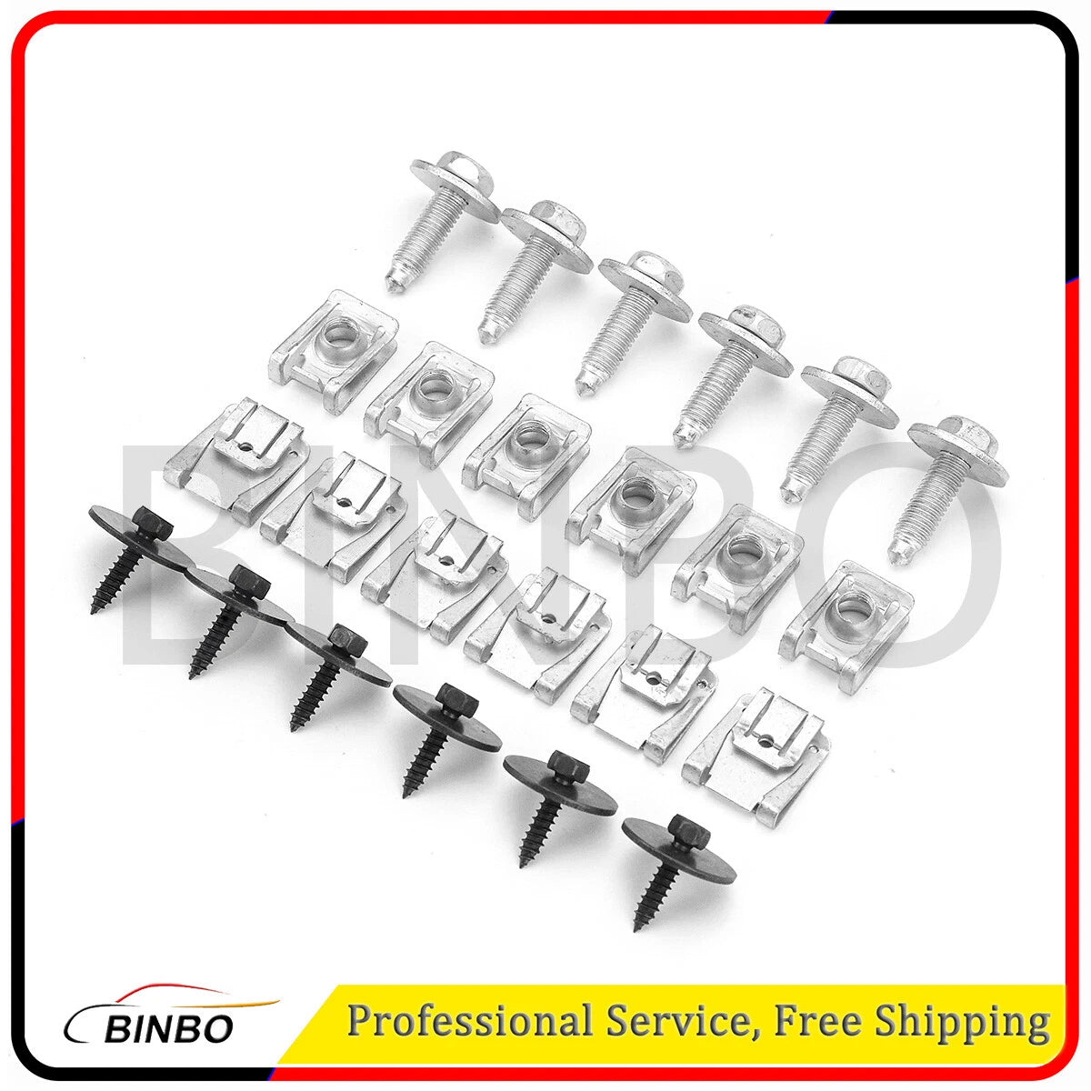 24PCS Under Engine Cover Floor Clips Screws Kit Fit For Benz E C Class W203 W211 07FC0E-D4 - KOEEK