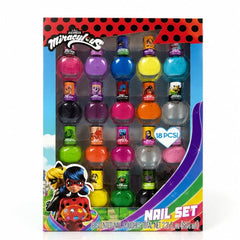Miraculous Ladybug 18pc Nail Polish in Box – Kids Gift Set, Gift for Children MIRACULOUS - KOEEK