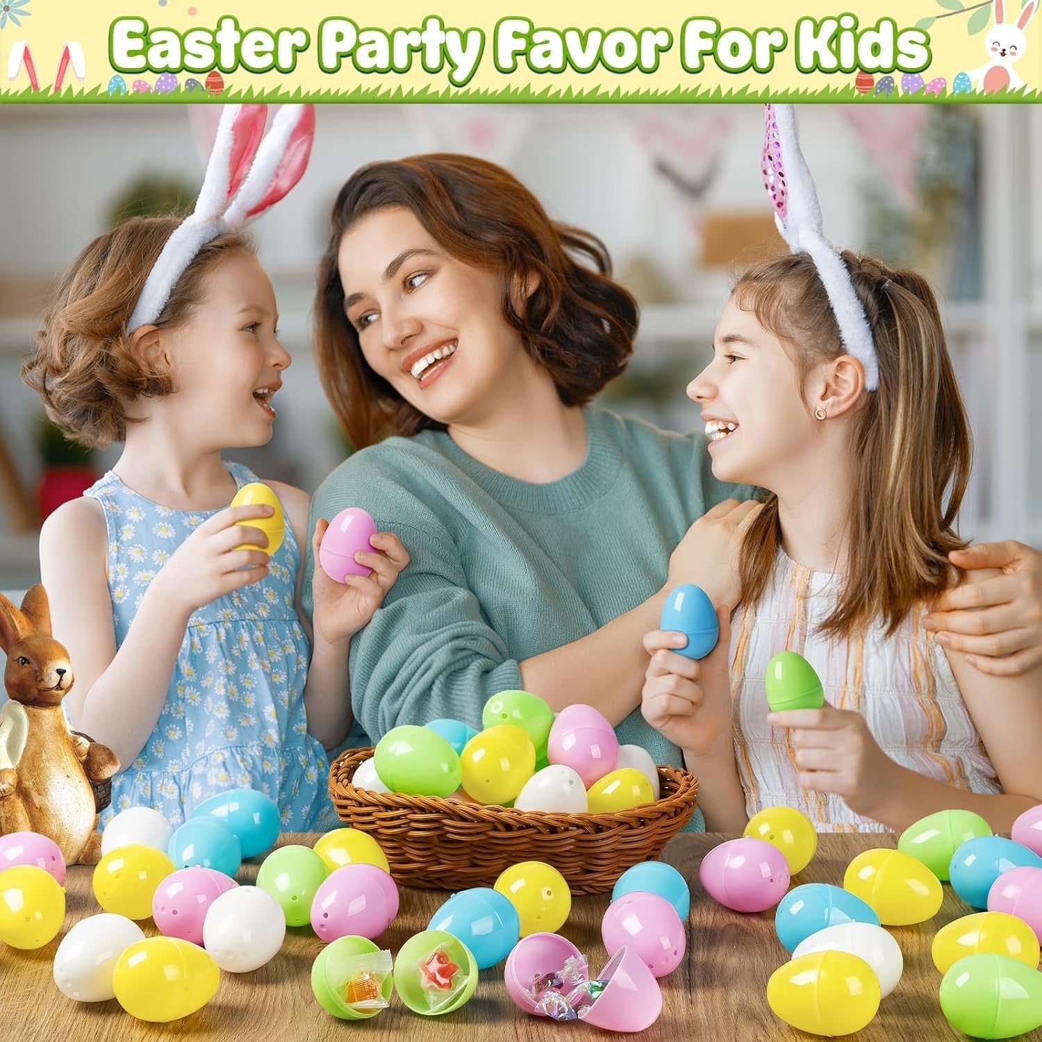 new Duchong 50 PCS Plastic Easter Eggs Bulk Empty Fillable, 2.4" Assorted [Mixed] DUCHONG - KOEEK