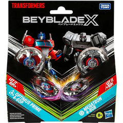 TAKARA TOMY Optimus Prime 4-60P vs Megatron 4-80B Beyblade X Transformers 2 Pack TAKARA - KOEEK