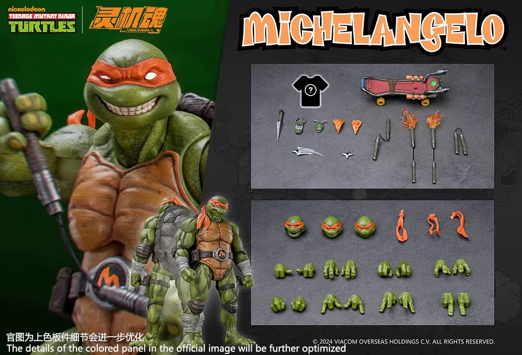 LingJiHun TMNT Leonardo Raphael Donatello Michelangelo Action Figure In Stock LINGJIHUN - KOEEK