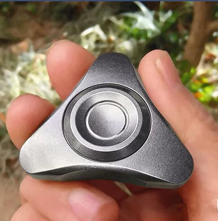 EDC Hand Spinner Adult Fidget Toys Stainless Steel Triangle Fidget Spinner Toy 07FC0E-D4 - KOEEK
