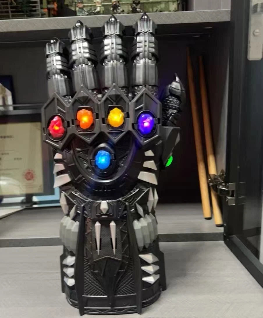 Black Panther Infinity Gauntlet Articulated Light-Up Sound Effects Cosplay Prop 07FC0E-D4 - KOEEK