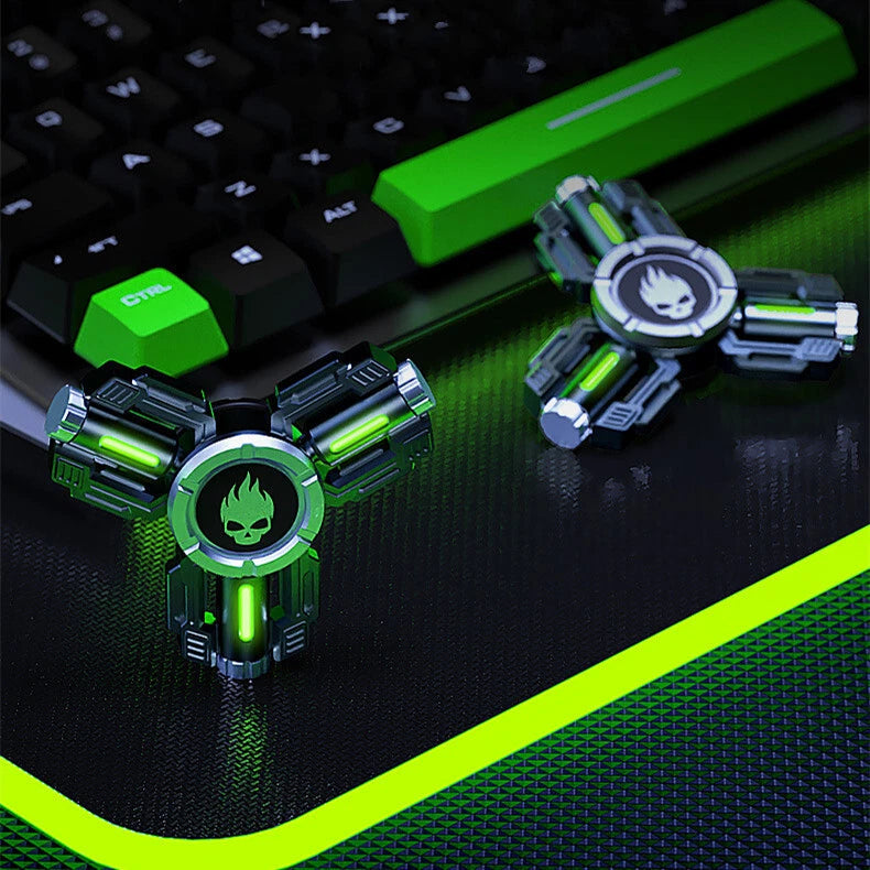 Luminous Hand Spinner Alloy Fidget Spinner Adult Anti Stress ADHD EDC Toys Gifts 07FC0E-D4 - KOEEK