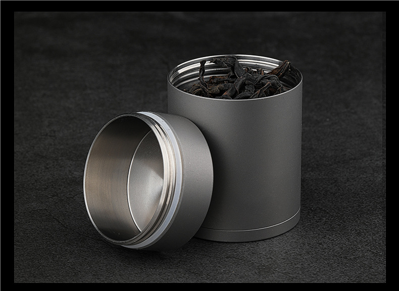 Titanium Waterproof Pill Case Container Holder Jewelry Tea Storage Can Box EDC 07FC0E-D4 - KOEEK
