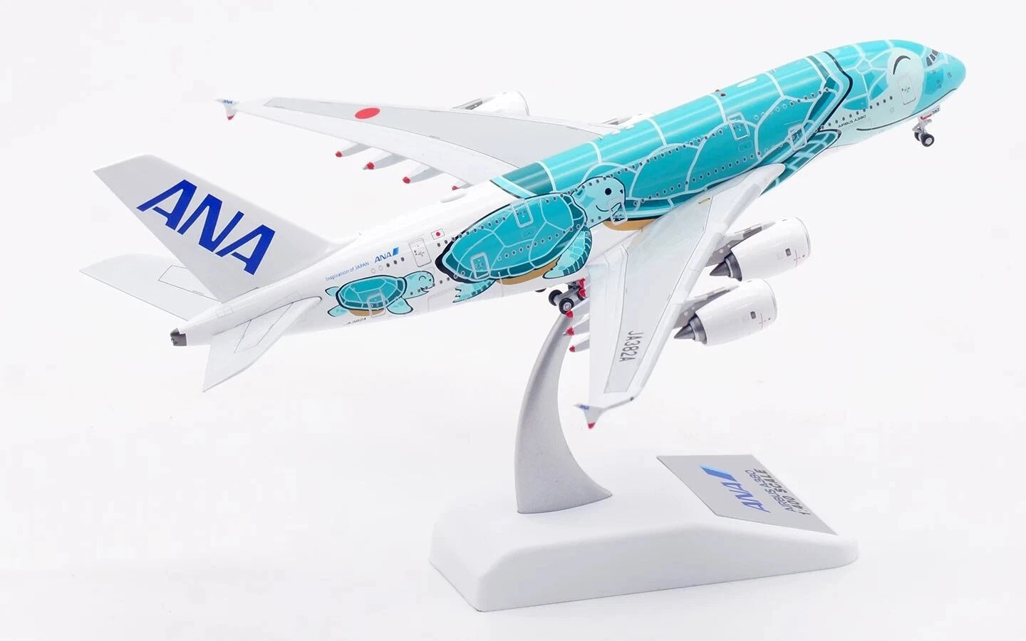 Ation 1/400 Ana Airbus JA382A Green Sea Turtle Aircraft Model Collection AVIATION - KOEEK
