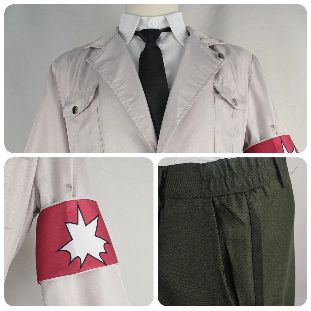 Attack On Titan Reiner Braun Officer Anime Costumes Suit Party Halloween Cosplay 07FC0E-D4 - KOEEK
