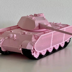 1/35 Tiger II Porsche Turret 3D Printed Pink Model KitStatic Display Collectible 07FC0E-D4 - KOEEK