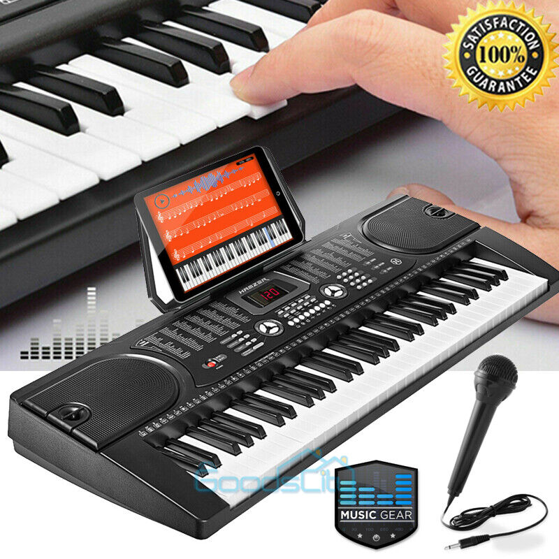 nytt Smart Digital Piano Keyboard 61 Key - Bærbart elektronisk instrument med mikrofon