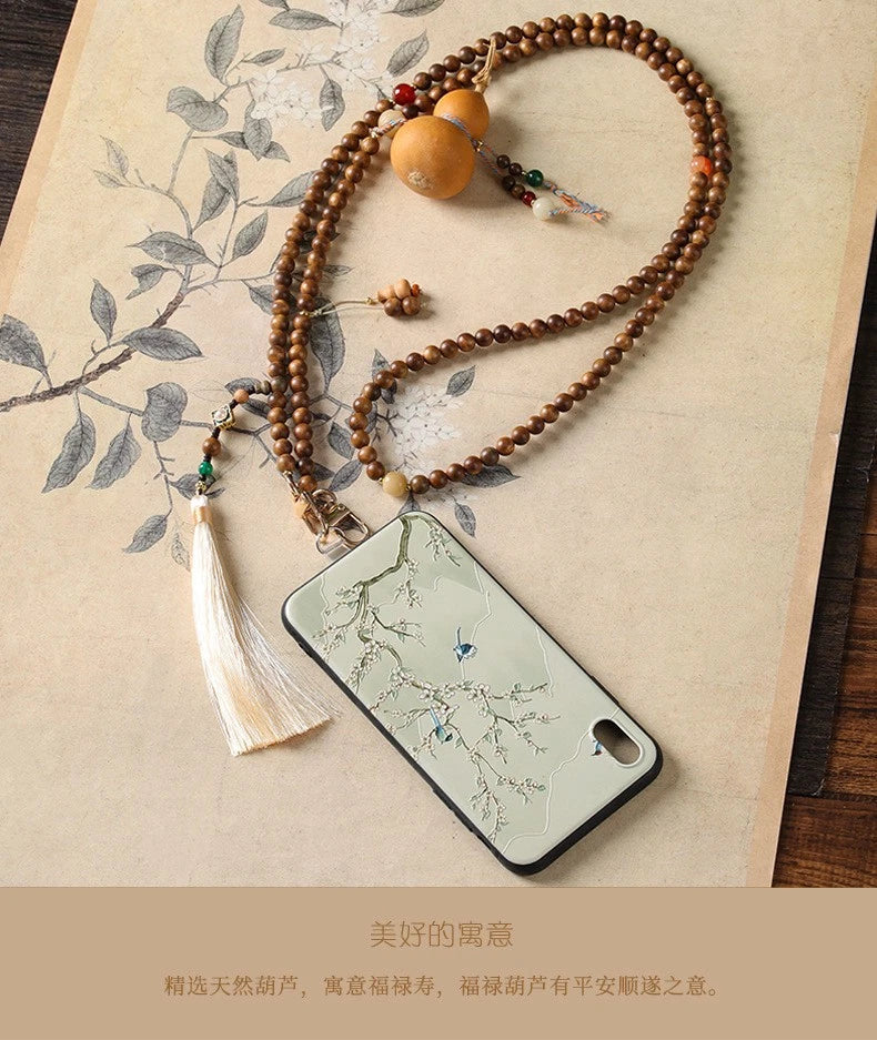 Gourd Chinese Style  Chinese Crossbody Phone Lanyard Anti Lost Phone Strap 07FC0E-D4 - KOEEK