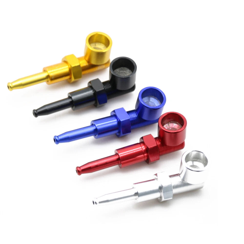 Metal Filter Tobacco Smoking Pipe Pocket Herb Pipes Screw Creative Gifts 1pcs 07FC0E-D4 - KOEEK