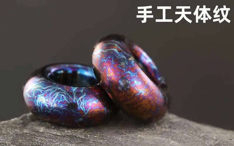 EDC Titanium Knife Umbrella Rope Loop Pad Bead Buckle Necklace Bracelet Pendant 07FC0E-D4 - KOEEK