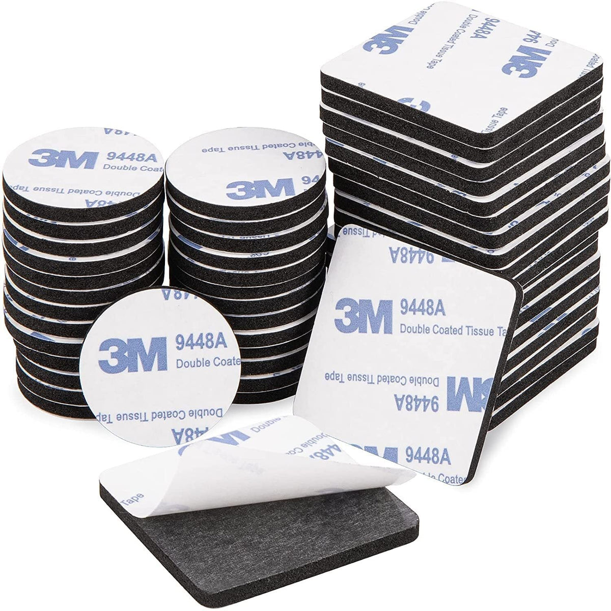 new 50Pcs Heavy Duty Double Sided Foam Tape Strong Pad Mounting Adhesive black 07FC0E-D4 - KOEEK