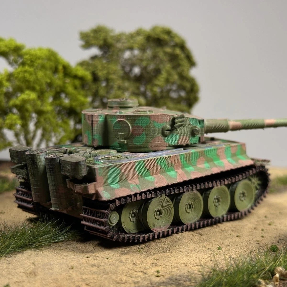 WWII German Tiger I Heavy Tank Finished 3D Printed World of Tanks Minor Flaw 07FC0E-D4 - KOEEK